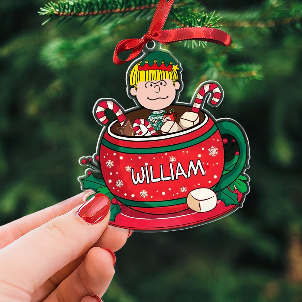 Personalized Christmas Ornament for Family - Custom Name Holiday Decoration