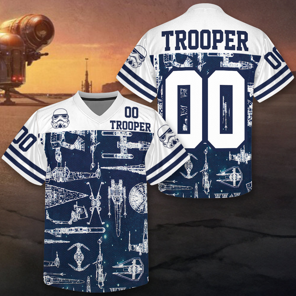 Custom Trooper Themed Navy Starship Jersey