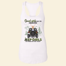 Load image into Gallery viewer, Personalized Jeep Girls Tank Top - Good Girls Go To Heaven
