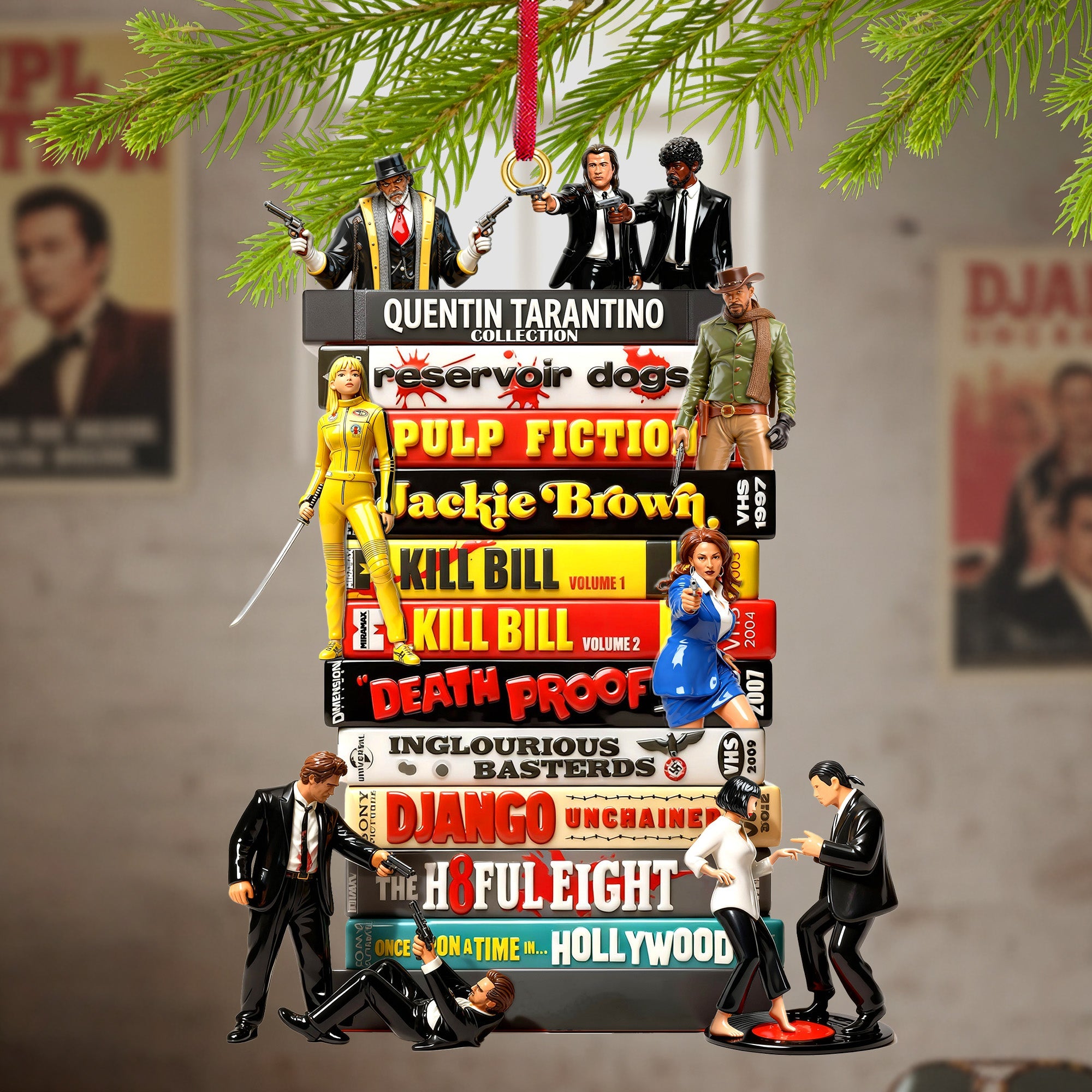Lights, Camera, Action! - Legends Stack Christmas Ornament - Personalized Gift for Movie Lovers Ornament PopCulturePrints