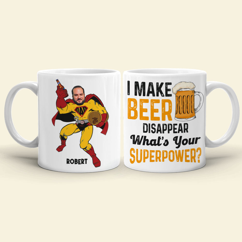 Super Dad Personalized Beer Lover Coffee Mug Coffee Mug PopCulturePrints