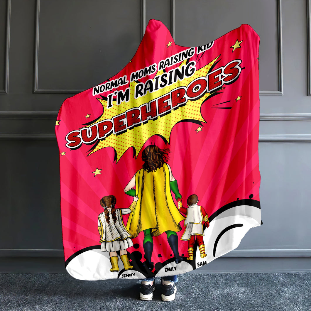 Personalized Supermom Wearable Blanket Hoodie - Mother's Day Gift Blanket PopCulturePrints