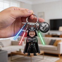 Load image into Gallery viewer, “I'm Their Father” - Custom Photo Acrylic Tag Keychain - Personalized Gift for Dads and Grandpas Keychains PopCulturePrints
