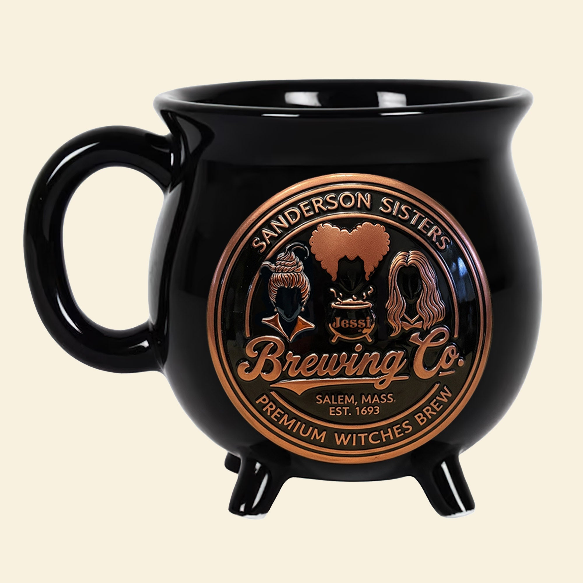 “Brew Up Some Magic” - Personalized Witch Brewing Cauldron Mug - Perfect Gift for Witch Lovers Cauldron Mug PopCulturePrints