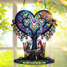 Load image into Gallery viewer, Eternal Love Tree Suncatcher - Personalize Your Love Story with Custom Names Ornament PopCulturePrints
