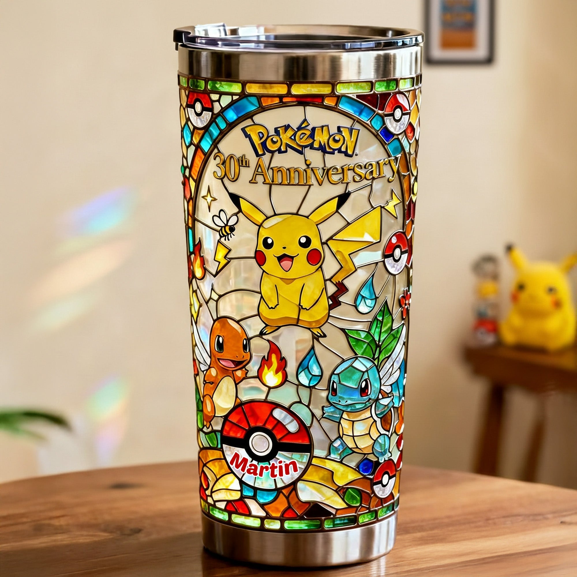Celebrate Your Inner Trainer with Our Customizable Pokémon Tumbler - Perfect Personalized Gift for Every Fan! Tumbler Cup PopCulturePrints