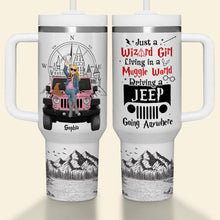 Load image into Gallery viewer, Wizard Girl in a Muggle World Travel Mug
