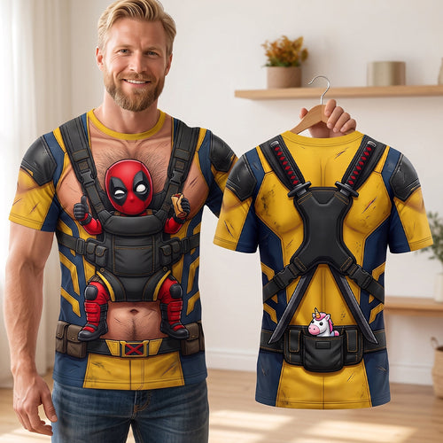 Unleash Your Inner Hero with the Red & Yellow Chaos Shirt - Personalized Gift for Superhero Lovers AOP Products PopCulturePrints
