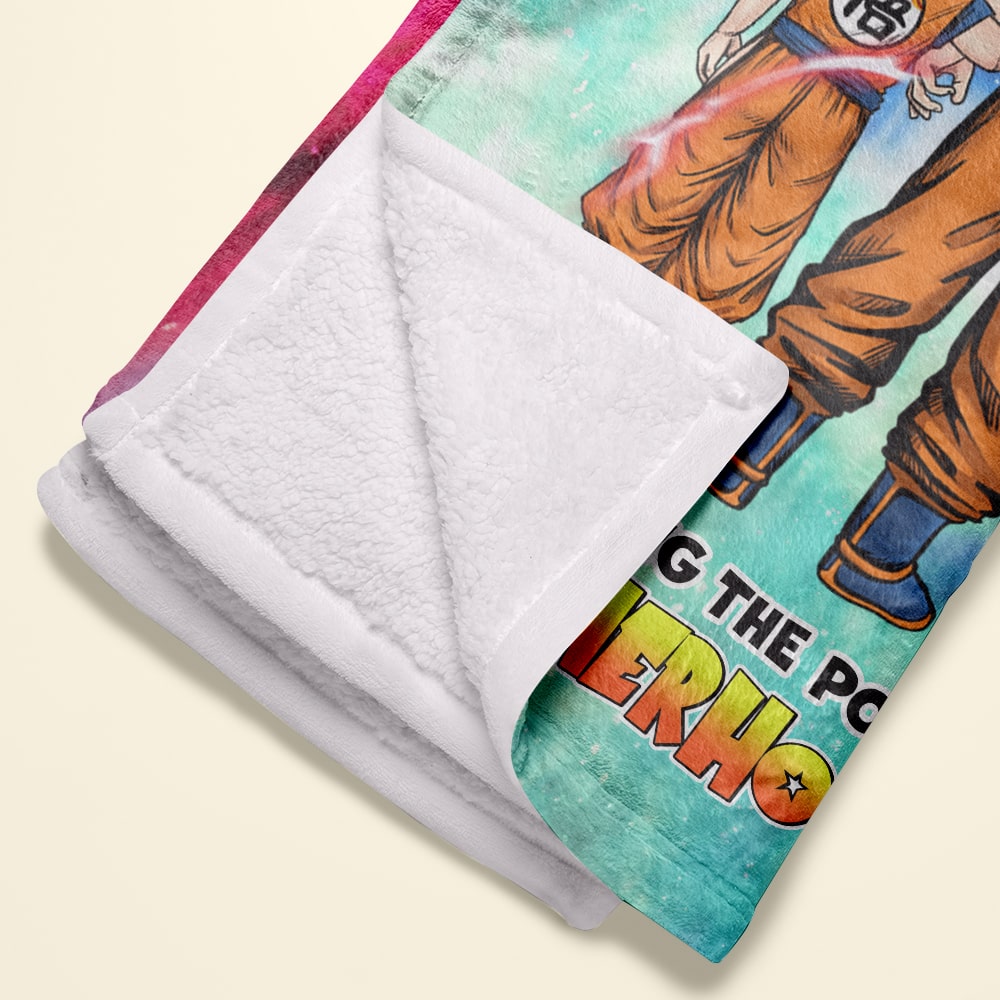 Super Dad Custom Anime Blanket - Perfect Father's Day Gift Blanket PopCulturePrints