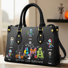 Load image into Gallery viewer, Spooky Mama - This Mama Loves Her Little Nightmares Personalized Leather Bag for Halloween Leather Bag PopCulturePrints
