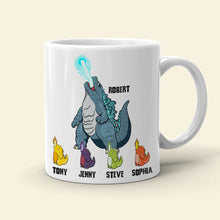 Load image into Gallery viewer, Dadzilla Personalized Coffee Mug - Perfect Gift for Super Dads Coffee Mug PopCulturePrints
