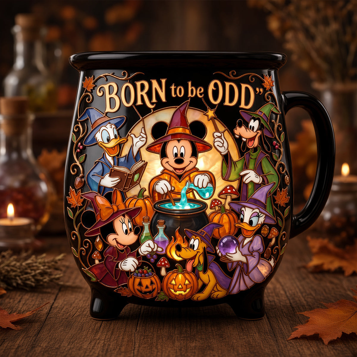 Born to be Odd - Personalized Odd Witches Ceramic Cauldron Mug Cauldron Mug PopCulturePrints