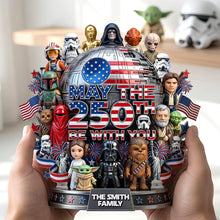 Load image into Gallery viewer, “May the 250th Be With You” - Personalized Acrylic Plaque for Patriots
