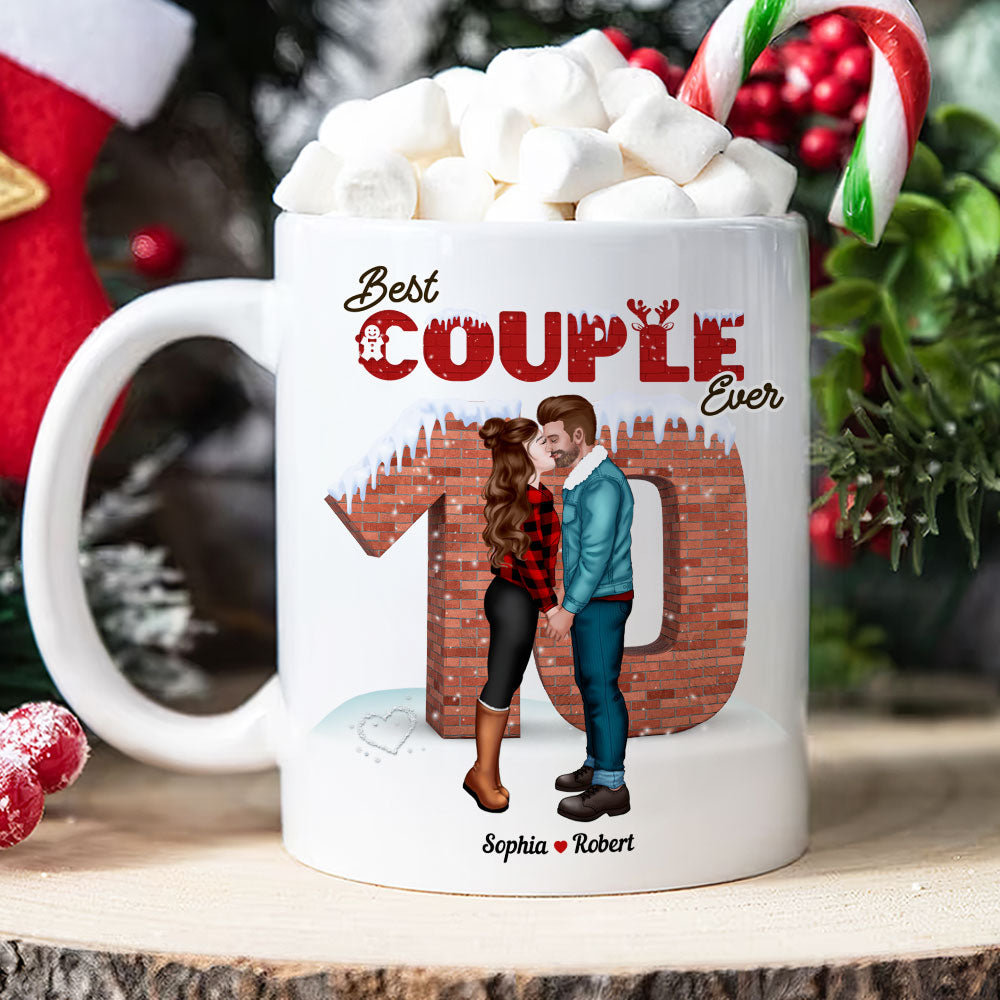 Best Couple Ever Mug - Personalized Romantic Gift for Valentine's Day Gifts Coffee Mug PopCulturePrints