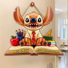 Load image into Gallery viewer, Inspire, Teach, and Celebrate - Personalized Back To School Teacher Wood Sign Wood Sign PopCulturePrints
