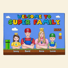Load image into Gallery viewer, Personalized Super Family Doormat - Custom Names &amp; Characters Doormat PopCulturePrints
