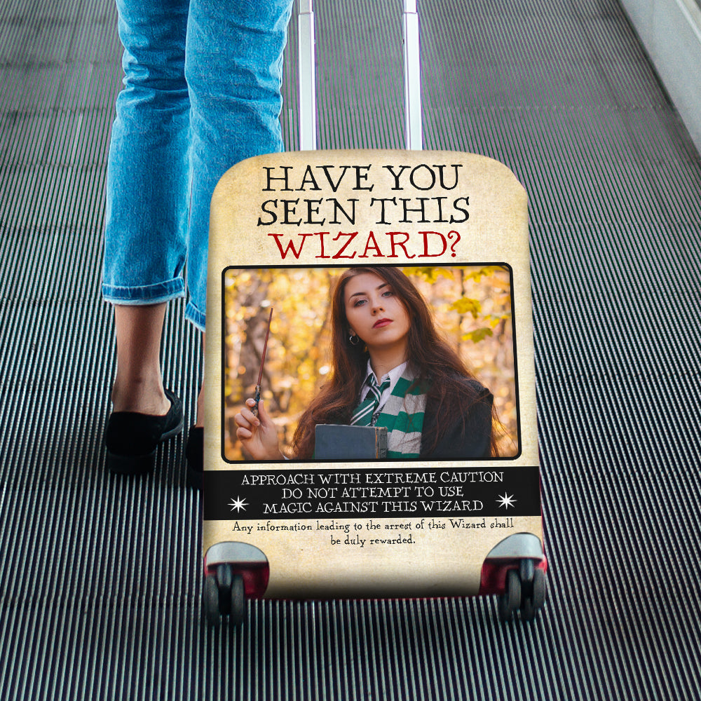 Personalized Wizard 'Have You Seen This Wizard?' Luggage Cover