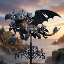 Load image into Gallery viewer, “Soar High with Love!” - Guardian Of The Mystic Skies Metal Weather Vane - Personalized Gifts For Dads, Grandpas, and More Metal Signs PopCulturePrints
