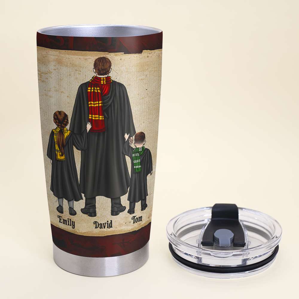 Personalized Wizard Dad Tumbler - Best Dad Ever Gift