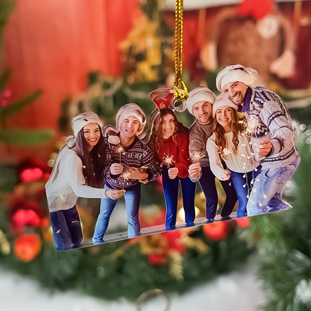 Personalized Holiday Photo Ornaments for Friends Ornament PopCulturePrints