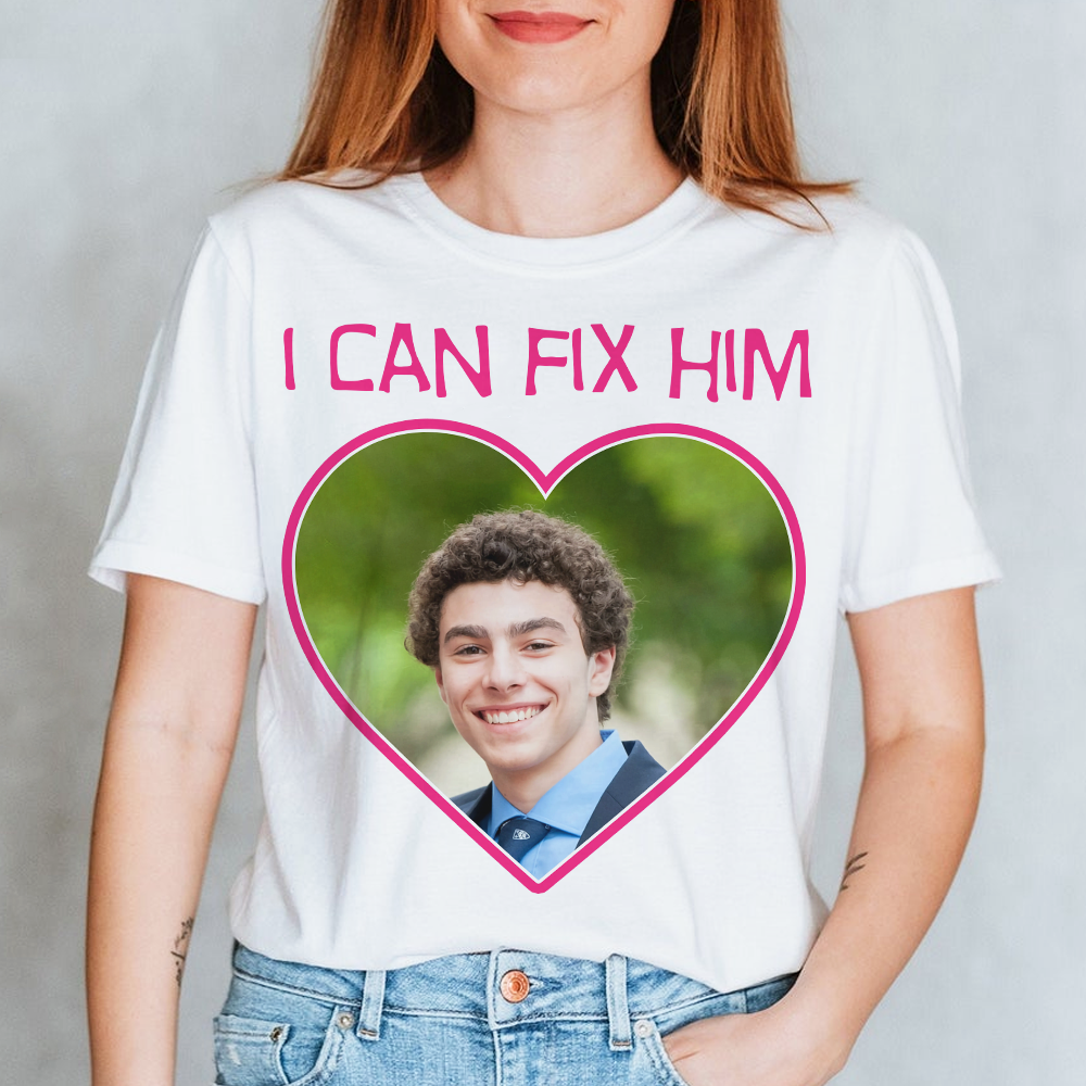 Personalized 'I Can Fix Him' Heart Sweatshirt