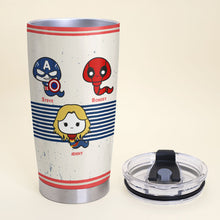 Load image into Gallery viewer, Super Legends Personalized Dad Tumbler
