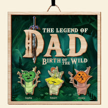 Load image into Gallery viewer, Personalized &#39;Legend of Dad&#39; Wood Sign Wood Sign PopCulturePrints
