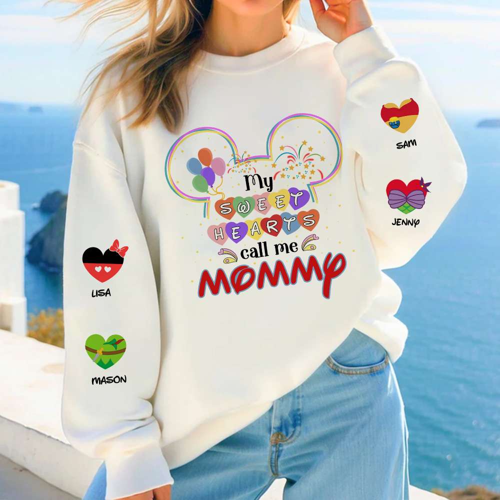 Custom 3D Hoodie for Mom - My Sweethearts Call Me Mommy AOP Products PopCulturePrints