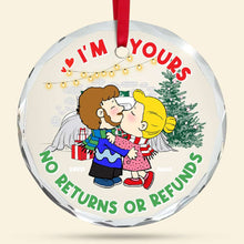 Load image into Gallery viewer, Personalized Couple Crystal Ornament - &#39;I&#39;m Yours&#39; Love Christmas Ornament
