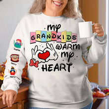Load image into Gallery viewer, My Grandkids Warm My Heart - Personalized 3D Shirt for Grandma AOP Products PopCulturePrints
