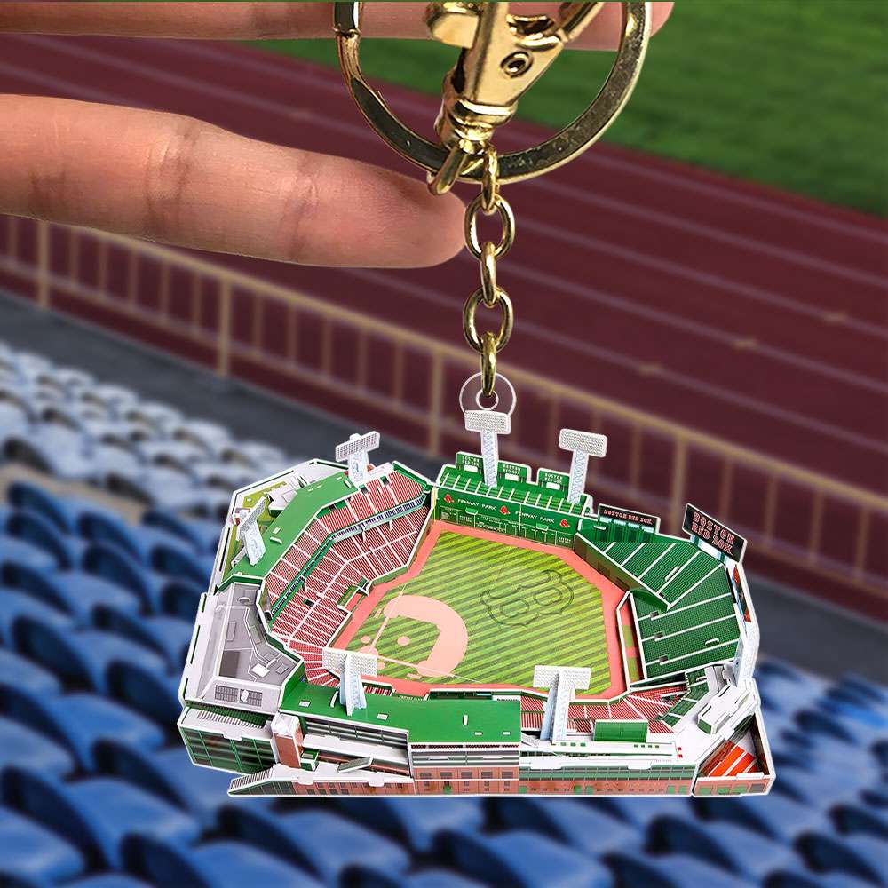 Personalized Baseball Stadium Keychain - Perfect Gift for Baseball Enthusiasts Keychains PopCulturePrints