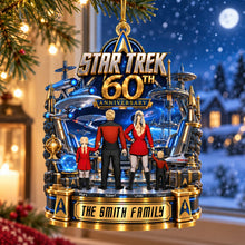 Load image into Gallery viewer, “In a universe of endless possibility, celebrate your journey together” - Sci-fi Theme Christmas Ornament - Personalized Gift for Family
