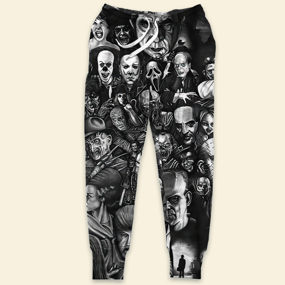 Horror Fans Jogger Sweatpants - Unique Prints for Movie Buffs Shorts and Pants PopCulturePrints