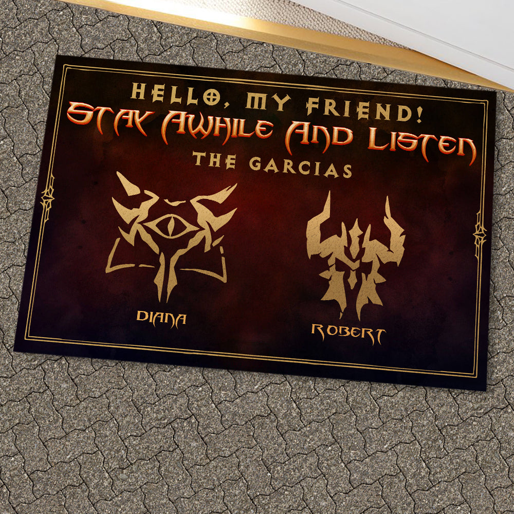 Customizable Fantasy Welcome Doormat - Gaming Theme Doormat PopCulturePrints