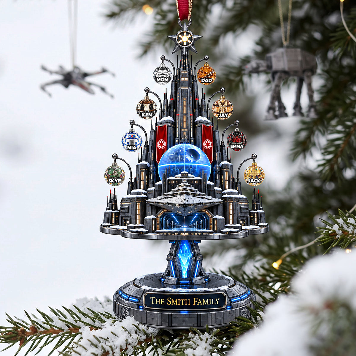 “Bring the Galaxy Home” - Personalized Christmas Tree Universe Ornament - Custom Gift for Family, Friends, and Loved Ones