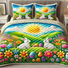 Load image into Gallery viewer, Delightful Rabbit Quilt Bedding Set - Special Line 04TODT160125 Blanket PopCulturePrints
