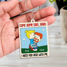 Load image into Gallery viewer, Customized Couple Keychain - &#39;I Need You Here With Me&#39; Keychains PopCulturePrints
