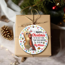 Load image into Gallery viewer, Custom Funny Christmas Ornament for Couples - Personalized Valentine&#39;s Day Gifts Ornament PopCulturePrints
