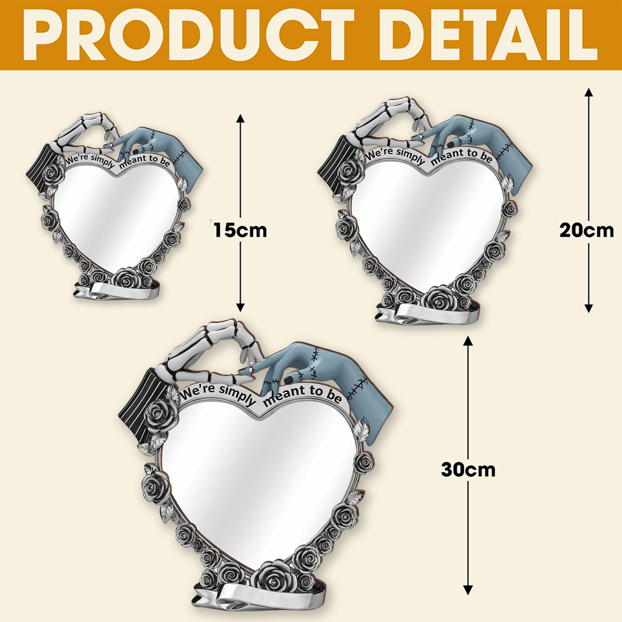Sweet Love – Personalized Mickey and Minnie Wall Hanging Mirror Mirror PopCulturePrints