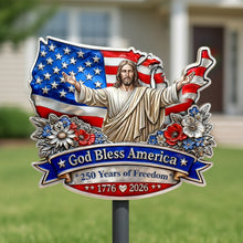 Load image into Gallery viewer, “Celebrate 250 Years of Freedom” - USA 250th Anniversary Metal Sign - Personalized Gift for Family and Friends Metal Signs PopCulturePrints
