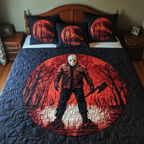 Embrace the Fright: Creepy Villains Quilt Bedding Set - Personalized Gifts for Horror Movie Lovers Bedding Set PopCulturePrints