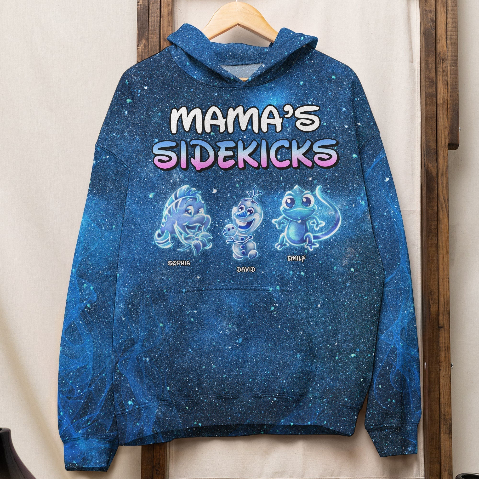 Customized 3D Shirt for Mom - Adorable Mama's Sidekicks Design