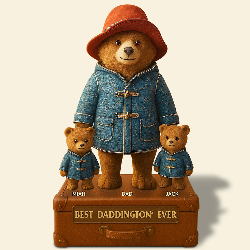 "Best Dad Ever", Personalized Acrylic Plaque - Unique Gift for Dads, Grandpas, and Father Figures Shaped Plaques PopCulturePrints