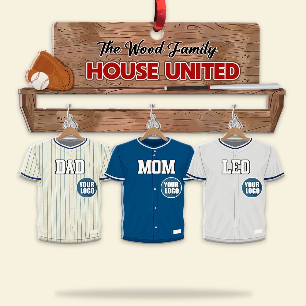 Custom Family Baseball Christmas Sweater - Personalize Yours Now! Ornament PopCulturePrints