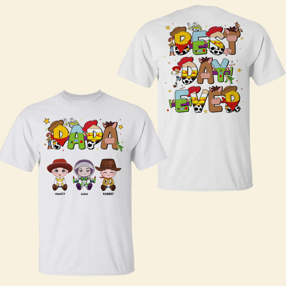 “Best Dad Ever” - Personalized Dad Shirt - Custom Gift for Dads, Grandpas & More Shirts PopCulturePrints