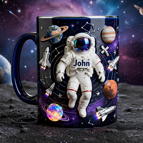 Adventure Among the Stars: Personalize Your Space Mug Coffee Mug PopCulturePrints