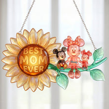 Load image into Gallery viewer, "A Shimmering Tribute to Love - Best Mom Ever Acrylic Suncatcher Ornament - Personalized Gift for Mom, Grandma, and Beloved Ones" Ornament PopCulturePrints
