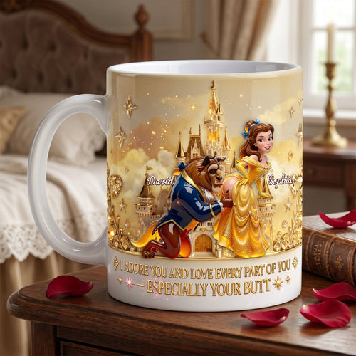 I Adore You And Love Every Part Of You - Personalized Partners In Mischief Coffee Mug Coffee Mug PopCulturePrints