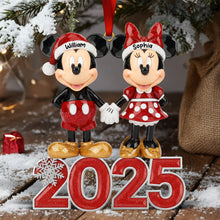 Load image into Gallery viewer, "Celebrate Your Love!" Personalized Funny Holiday Acrylic Ornament - Custom Gifts for Couples Ornament PopCulturePrints
