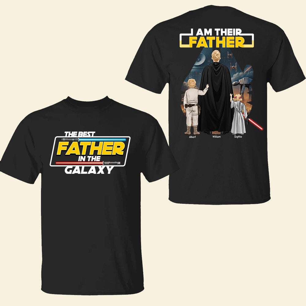 I Am Their Father - Personalized Warrior Dad Shirt - Custom Gift for Dad, Father's Day, Family Shirts PopCulturePrints